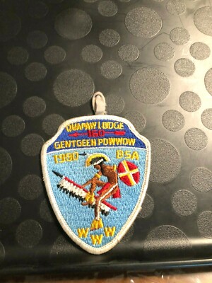 OA QUAPAW LODGE 160 eX1980-2 GENTGEEN POW WOW PATCH