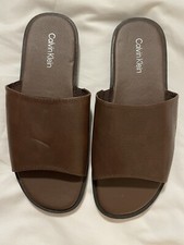 Man's Size 9M Brown Sandals Calvin Klein Espar