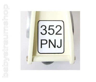 Kennzeichen Aufkleber für Pinolino Laufrad Lauflernrad Holzlaufrad Vespa Wanda