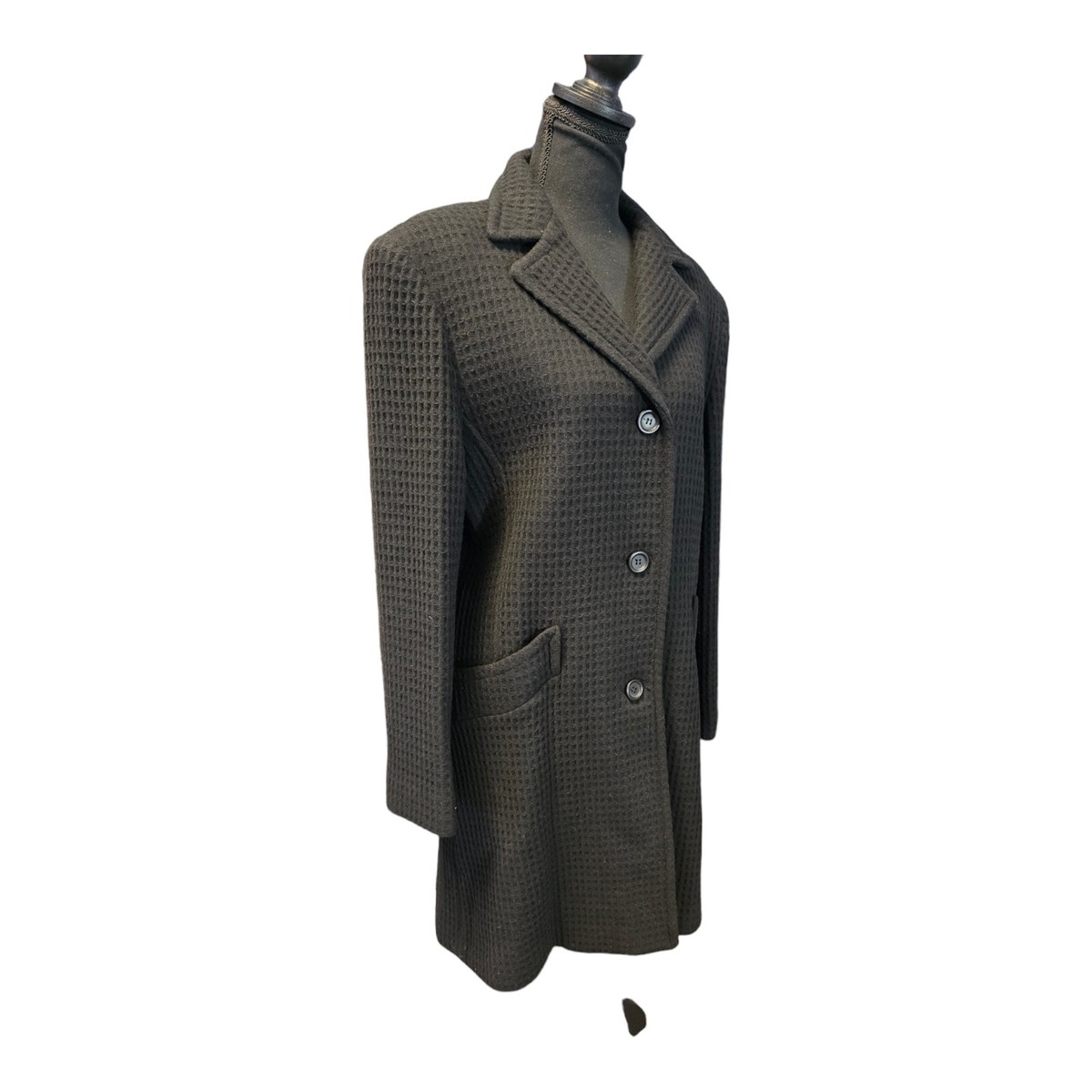 MACKINTOSH New England Black Lined WOOL Coat Women's | eBay