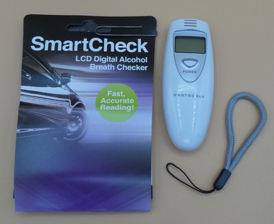 Smart Check LCD Digital Alcohol Breath Checker- Fast Accurate Reading - portable