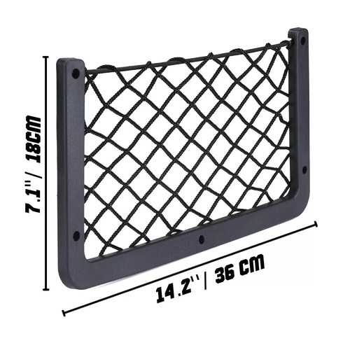 4X MOTORHOME CAMPER VAN CARAVAN CARGO STORAGE POCKET NETS 360x180MM ORGANISER - Picture 5 of 7