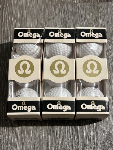 Vintage Omega Golf Balls Lot 3 Packs Rawlings Golf New (9-Balls) - Afbeelding 1 van 13