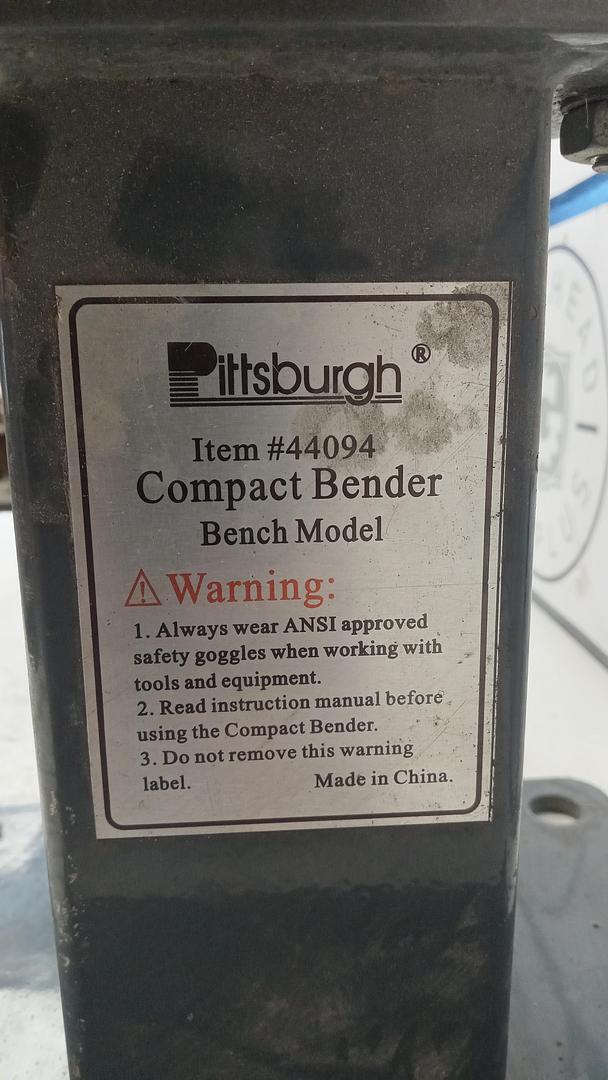 Pittsburgh 44094 Compact Bender GHB-71 | eBay