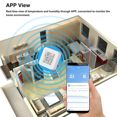 New Smart Home Temperature And Humidity Sensor High Accuracy 2.4GHZ Wireless Dig