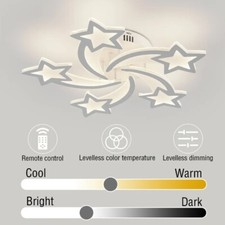 Lampadario led dimmerabile Stellare  moderno plafoniera soffitto design app Wifi