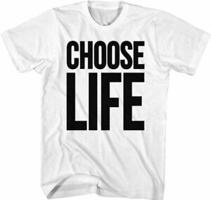 Choisir life t-shirt wham replica george michael 80s rétro robe fantaisie fashion