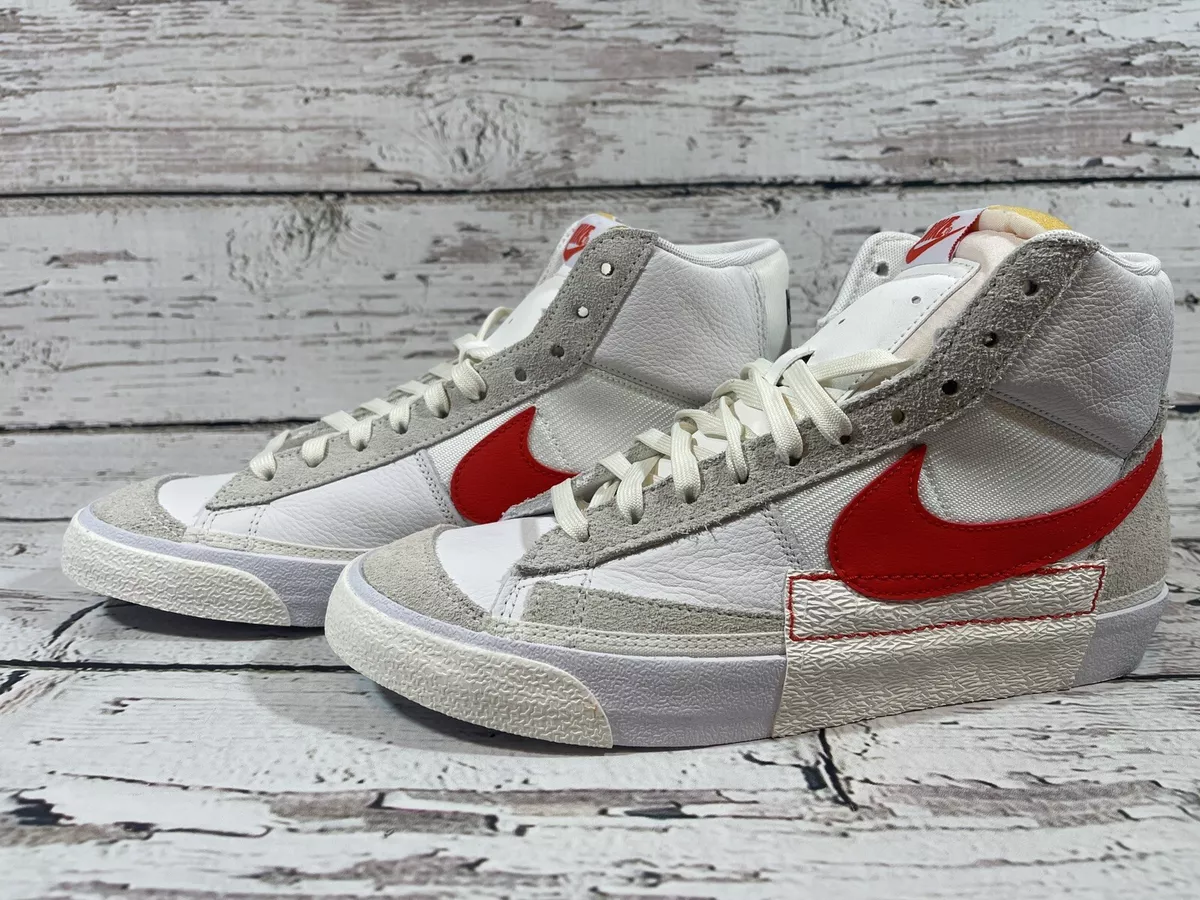 Nike Blazer Mid 77 Pro Club Men s Size 10 White Habanero Red