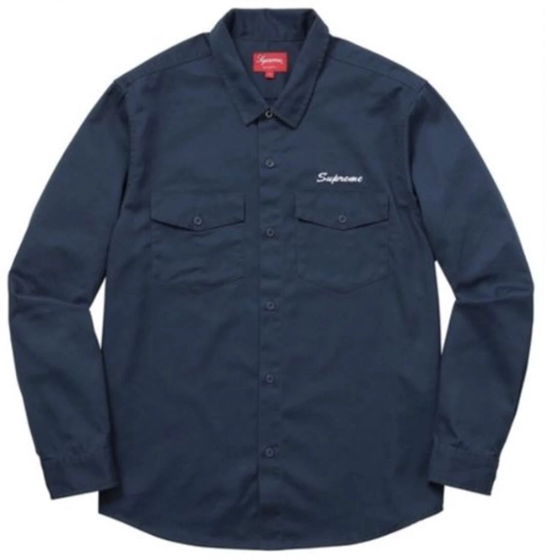 Chemise de travail Supreme Waste bleu marine clair taille M neuve rare épuisée