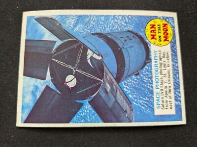 1969 Topps Man On The Moon Card # 4A Space Photography (VG/EX)