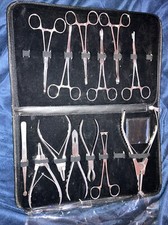  13x Body Piercing Kit Forceps Clamps Pliers Tongue Belly Septum Nose Lip Ear