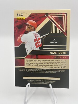JUAN SOTO 2021 PANINI CHRONICLES GOLD STANDARD WASHINGTON