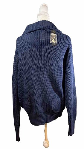 360 SWEATER Everest Ribbed Shawl Collar Sweater Sz L - Picture 2 of 4