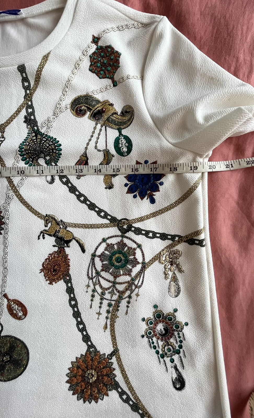 Zara Basic Elegant, Glitter, Graphic Print Polyes… - image 15