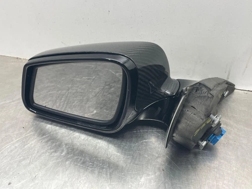 2013 BMW 550I LH Left Drivers Door Mirror Heated Auto Dim Carbon Fiber 12-13