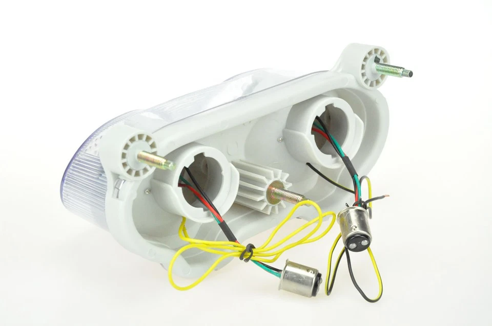 Luz trasera intermitente LED para 98-02 ZX6R 98-03 ZX9R 00-05 ZR7 05-08 ZZR600 transparente Foto 3 de 3