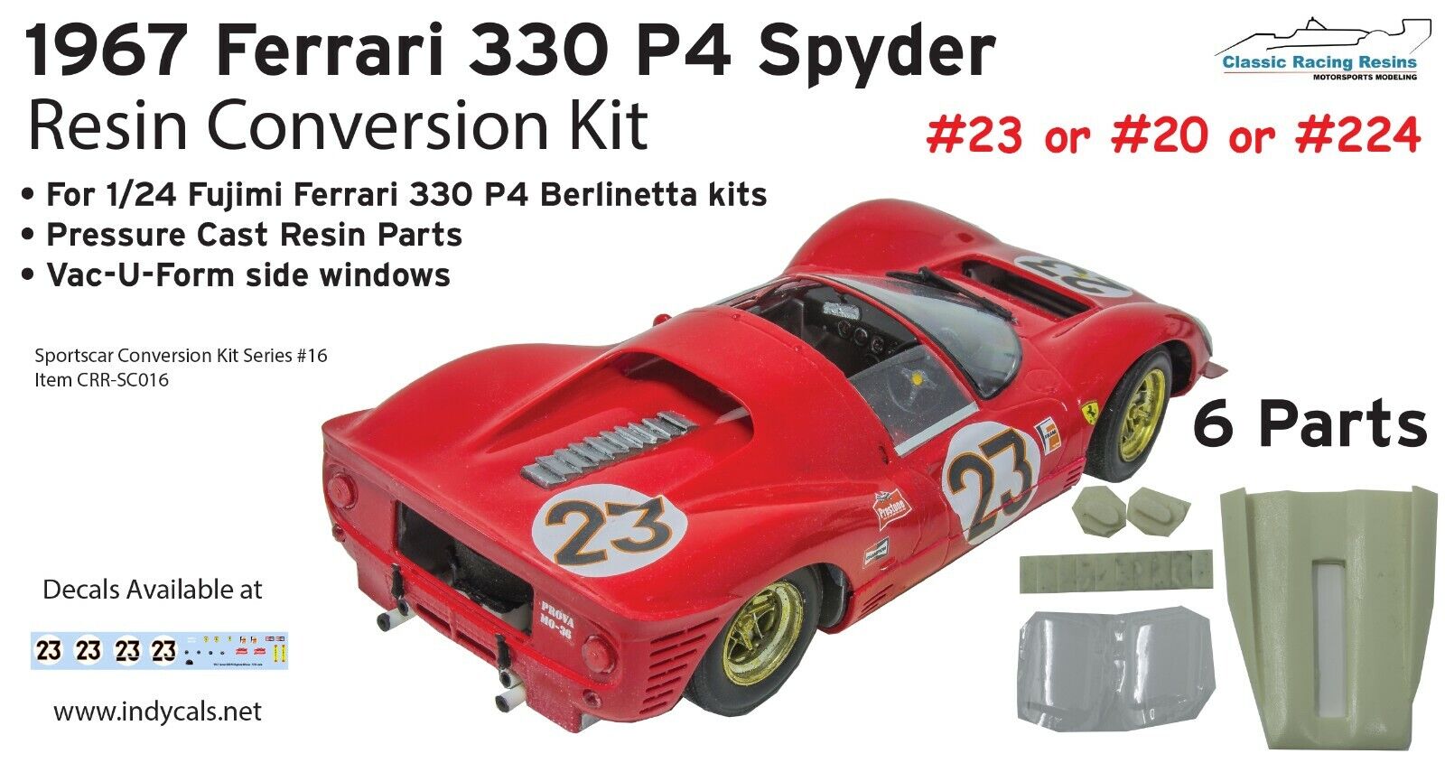 1/24 Targa Florio Spyder resin conversion kit Fujimi Ferrari 330 P4 Sportscar GT