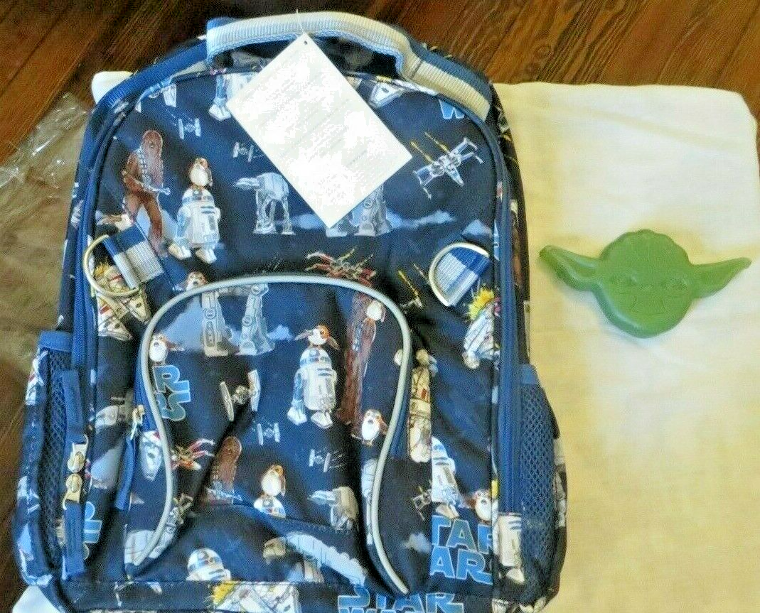 PONY Scuola Disney Pottery Barn STAR WARS ZAINO GRANDE Solo+Grogu Borsa Mandalorian.