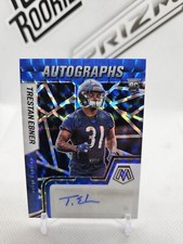 Trestan Ebner 2022 Panini Mosaic Rookie Blue Mosaic Prizm Auto SP /99 RC Bears