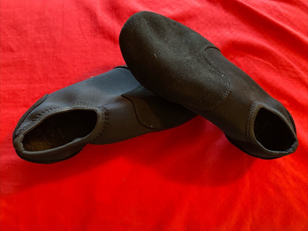 DSI  Ever-Jazz Dance Black Slip Shoes On Band Color Guard Women’s 7/Men’s 5