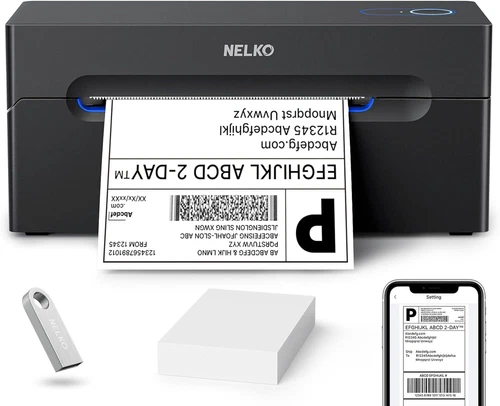 Nelko Bluetooth Thermal Shipping Label Printer, Wireless 4x6 Shipping Label