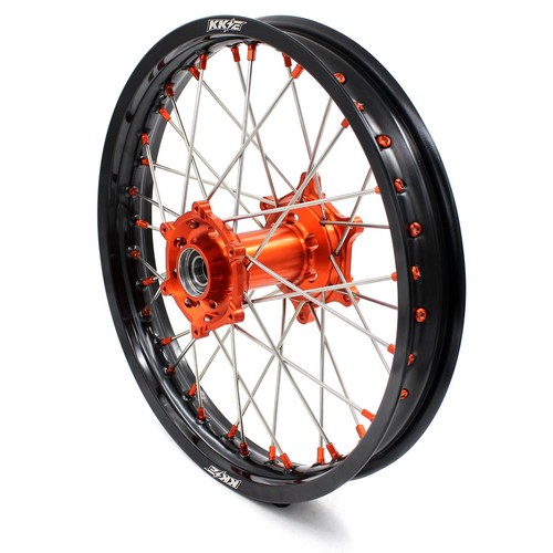 KKE 21/18 Orange Hub Wheels Fit KTM EXC SXS XC SX XCW MXC 125-530CC 2000-2002 - Picture 11 of 12