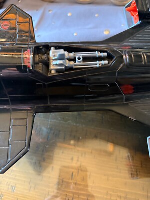 Vintage 1986 GI Joe Cobra Night Raven Black Jet Plane Incomplete