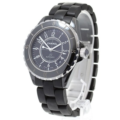 CHANEL J12 black ceramic H0684 38MM Rubber Bracelet Automatic 