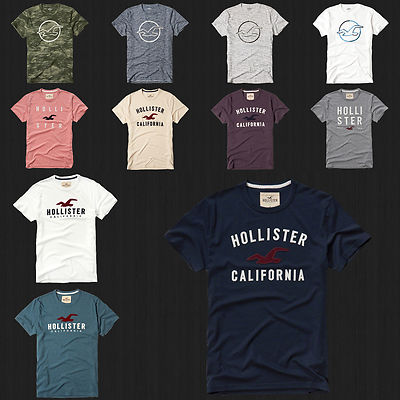 NWT HOLLISTER Applique Logo Graphic Men 