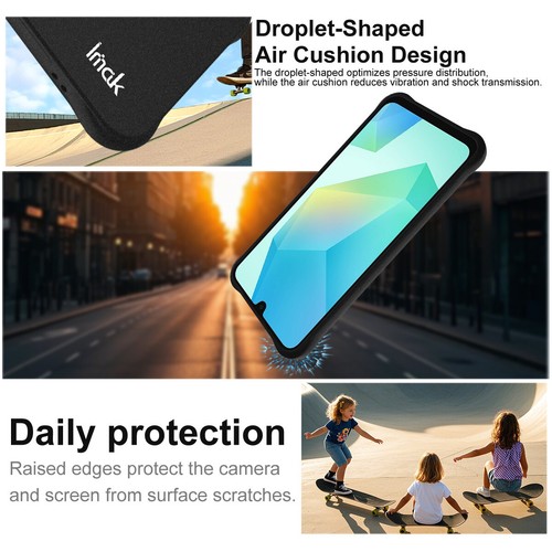 For Samsung Galaxy A17, Phone Case Shockproof 4 Airbags Sandy Clear Soft Cover - 第 5/14 張圖片