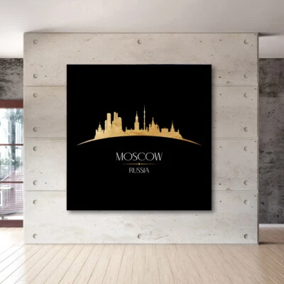 MOSKAU ACRYLGLAS BILD RUSSLAND WAND BILDER KUNSTDRUCK STADT DEKO BÜRO WOHNZIMMER - Bild 1 von 4