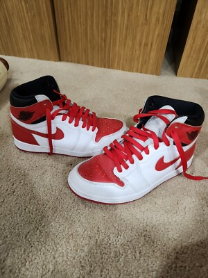 Used Nike Mens Air Jordan Hi OG Heritage Red Basketball Shoes