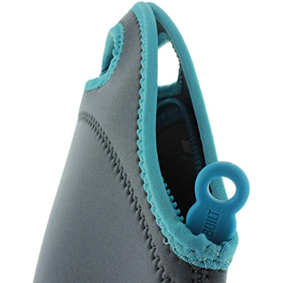 BUILT NY Gourmet Getaway Neoprene Lunch Tote (Gray with Blue Stitching) - Image 3 of 4