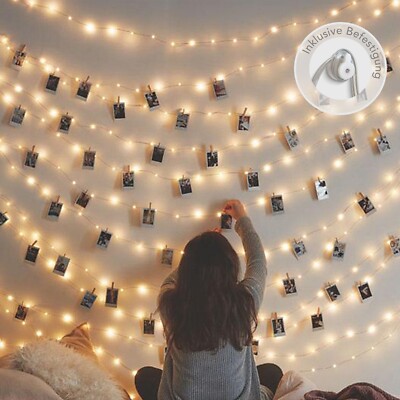 CozyHome LED Fotoclips Lichterkette