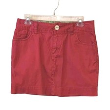 Vineyard Vines By Shep Ian Womens Size 4 Cotton Pink Mini Skirt W/ Pockets
