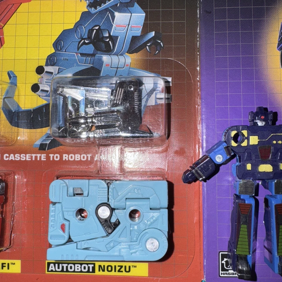 Transformers Gurafi, Noizu, Frenzy 2018 Cassette Figures Reissue - Image 3 of 4