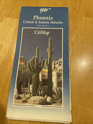 AAA Phoenix Arizona central and eastern suburbs CitiMap 2000/2001 Edition 