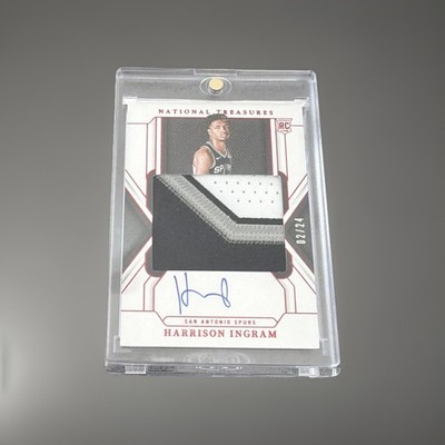 2024-25 Panini National Treasures - Rookie Patch Autographs Harrison Ingram /24