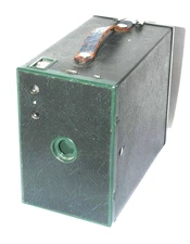 Kodak No. 2A Model C Brownie Box Camera Green -TESTED- In Great Condition