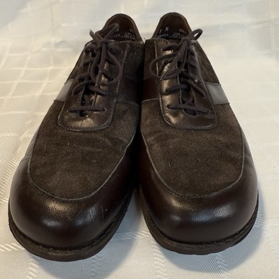 Munro American Women's 520428 9M Brown Leather And Suede Lace Ups
