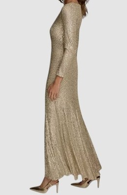 donna karan gold dress New York Women's 2pc Sequin Sheath & Jacket while the floor Donna Karan New York Women's