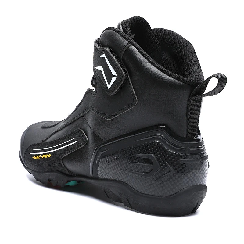 Botas de montar para hombre Zapatos de motocicleta Resistentes al desgaste Motocross Zapatos protectores Foto 3 de 4