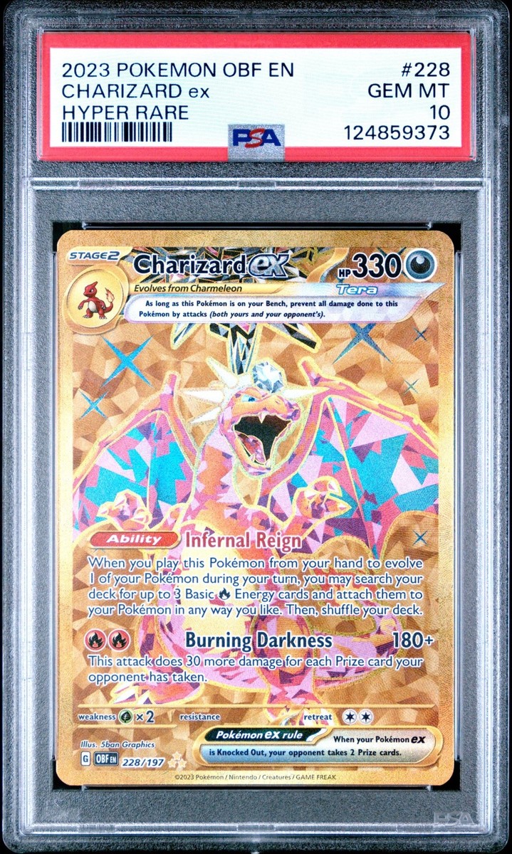 Pokemon TCG Charizard ex 228/197 Obsidian Flames Hyper PSA 10 | eBay
