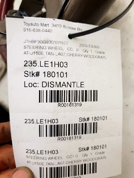 Lexus Es300 2003 volante madera grano Foto 4 de 4