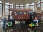 Vintage 1987 L.G.B. Playmobil 4120 Western Passenger Train Car Brown Germany