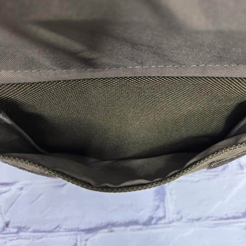 Eddie Bauer Canvas Travel Bag Multiple Compartments Olive Green Duffle 19x13x10 - Picture 7 of 10