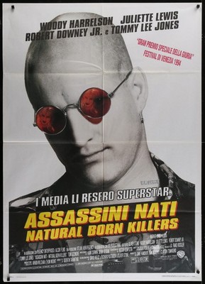 Natural Born Killers Woody Harrelson Tarantino 1994 Original Ital 39x55 Poster