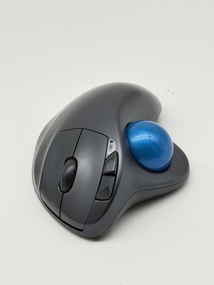 Logitech M570 Wireless Trackball Mouse   Blue Ball   No Dongle