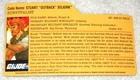 2009 Outback - GI Joe file card (modern)