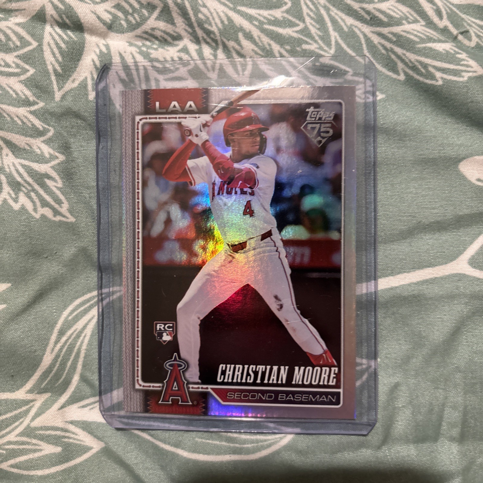 2026 Topps Series 1 - Christian Moore #147 Rainbow Foil (RC)
